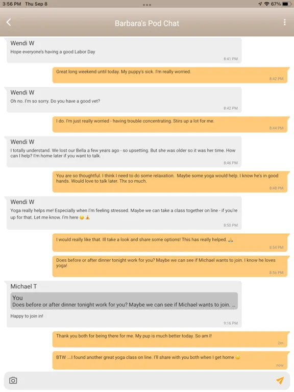 Captures d'écran de WeBe Life iPad