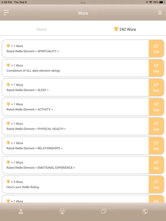 Captures d'écran de WeBe Life iPad