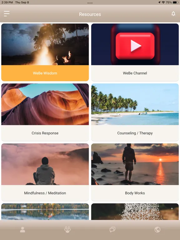 Captures d'écran de WeBe Life iPad