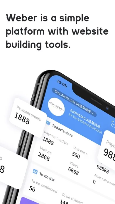 Screenshot di Weber - Manage your website