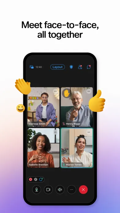 Webex Meetings Screenshots