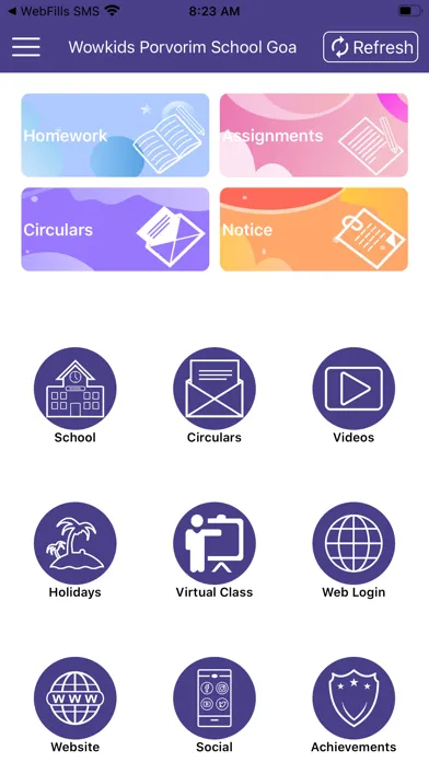 Скриншоты Teacher App-WebFills SMS