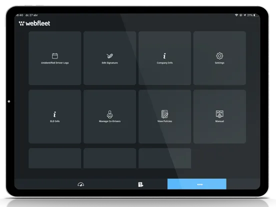 WEBFLEET eLogs iPad  스크린샷