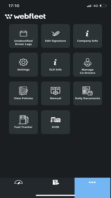 WEBFLEET eLogs 스크린샷