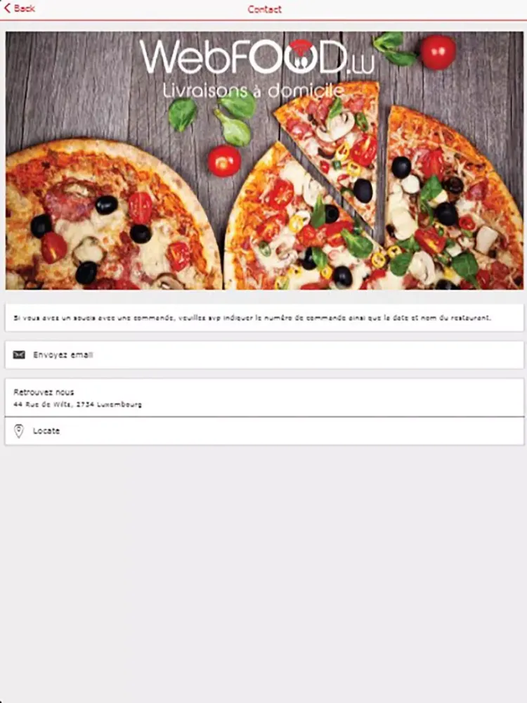 تصاویر WEBFOOD.LU iPad 