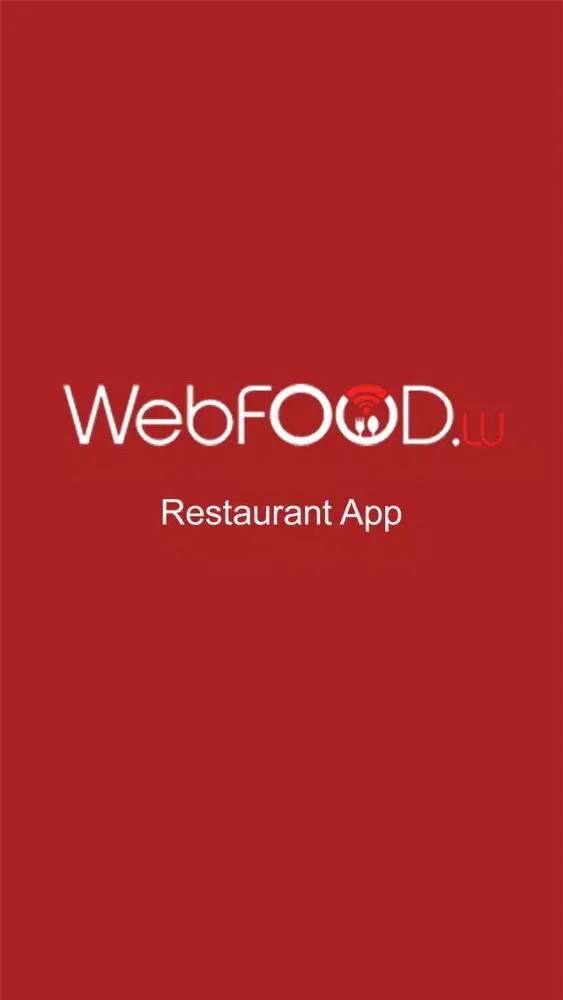 Webfood Restaurant App 스크린샷
