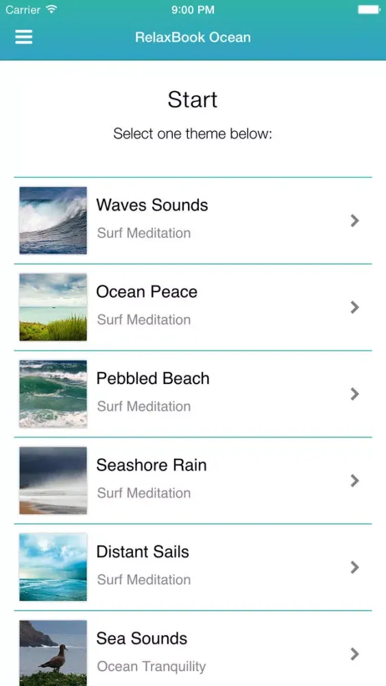 RelaxBook Ocean - Sleep sounds for you to relax with waves, ocean, birds and more Ekran Görüntüleri