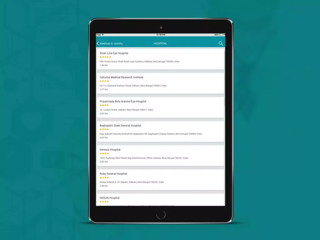 Capturas de pantalla de Medical In Vicinity iPad 