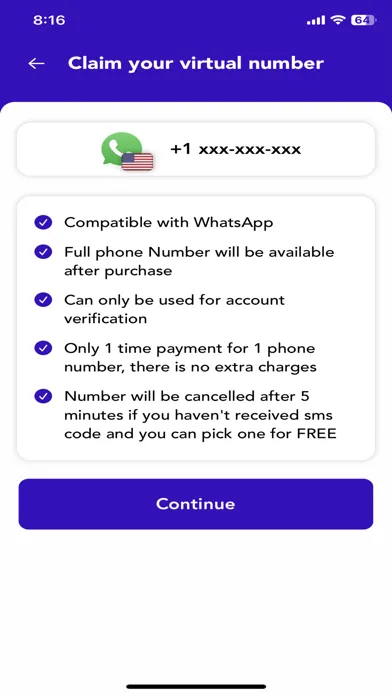 Ảnh chụp màn hình của Receive SMS verification code