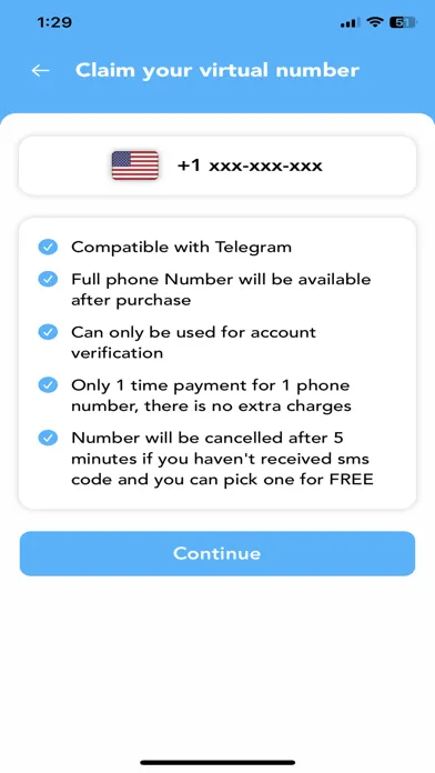 Ảnh chụp màn hình của Telegram phone number