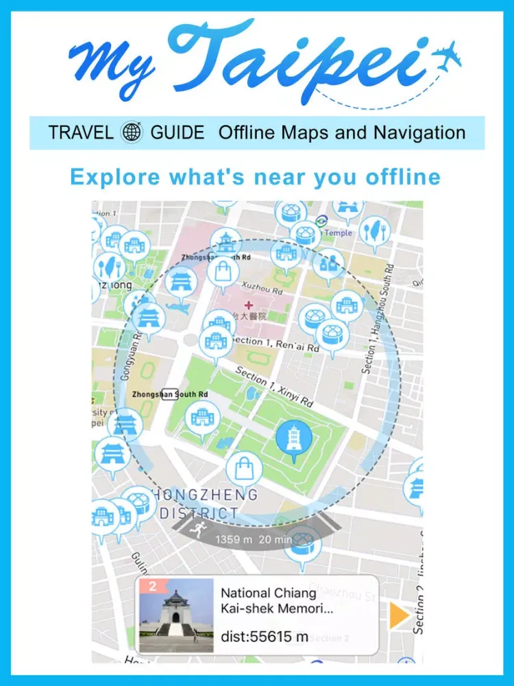 My Taipei - Taipei Travel Guide, Offline Maps and Navigation, Free WiFi Locator iPad  Screenshots
