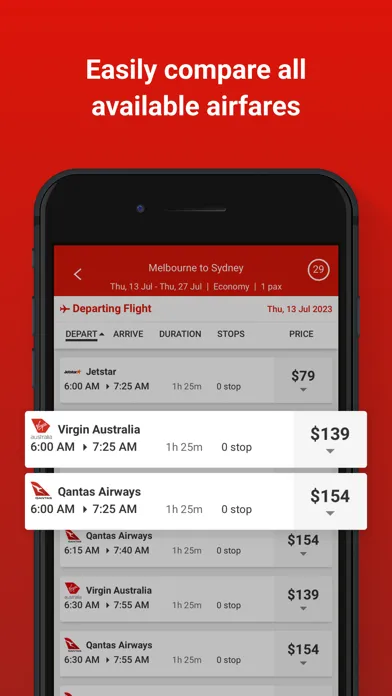 Webjet سکرین شاٹس
