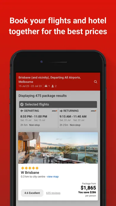 Webjet سکرین شاٹس