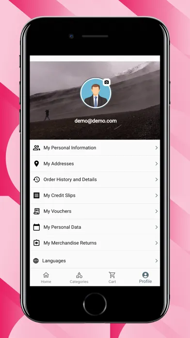 Zrzuty ekranu PrestaShop Mobile App
