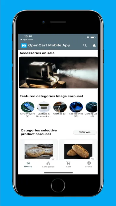OpenCart Mobile App 스크린샷
