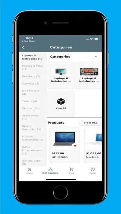 OpenCart Mobile App 스크린샷