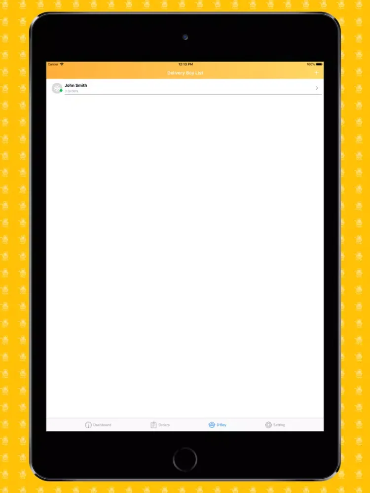 Zrzuty ekranu Delivery Boy app for Magento 2 iPad 
