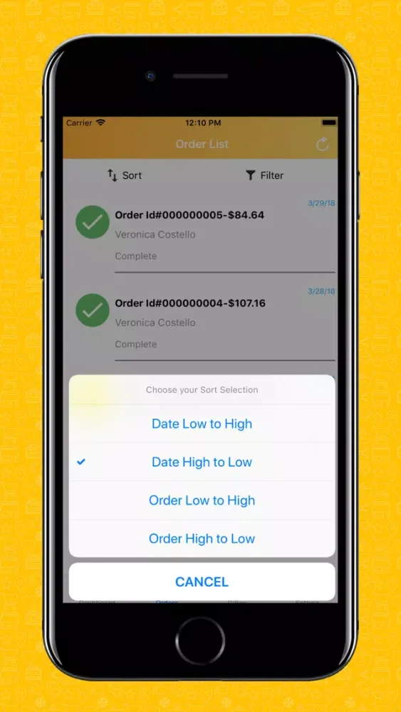 Zrzuty ekranu Delivery Boy app for Magento 2