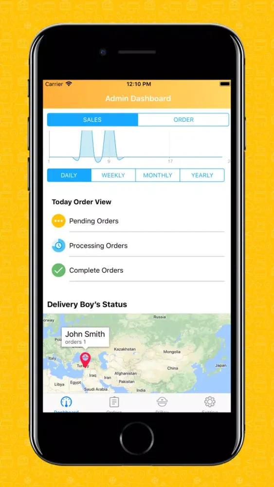 Zrzuty ekranu Delivery Boy app for Magento 2