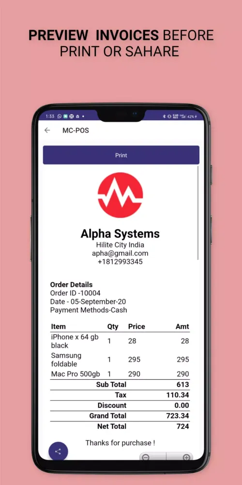 POS App, Retail Billing POS应用截图