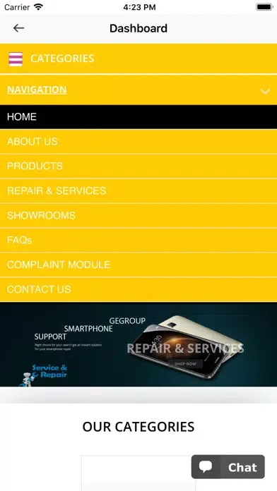 ภาพหน้าจอของ ONLINE STORE GE GROUP