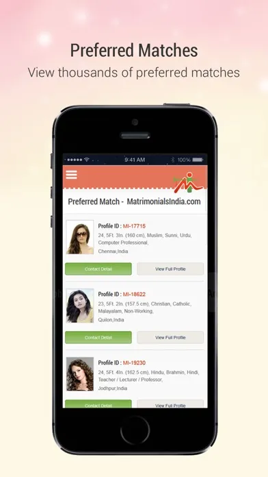 MatrimonialsIndia स्क्रीनशॉट