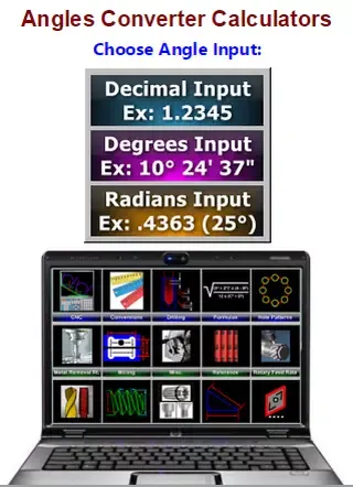 Angles Conversion Calculators Screenshots