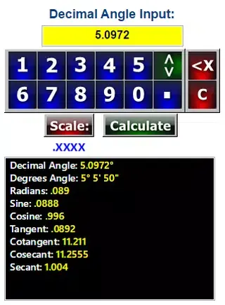 Angles Conversion Calculators Screenshots