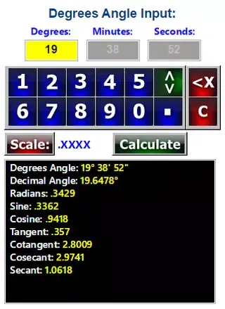 Angles Conversion Calculators Screenshots