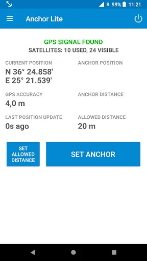 Anchor Watch / Alarm Ekran Görüntüleri