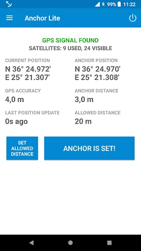 Anchor Watch / Alarm Ekran Görüntüleri