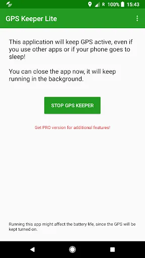 GPS Keeper Lite / Keep GPS Fix Screenshots