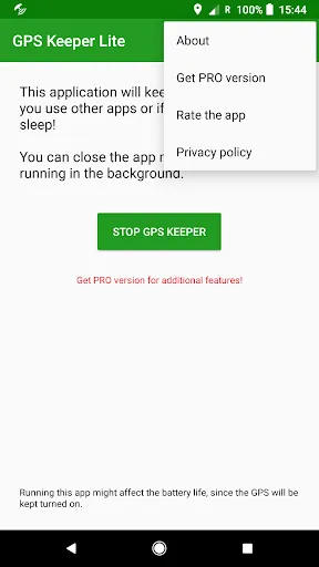 GPS Keeper Lite / Keep GPS Fix Screenshots
