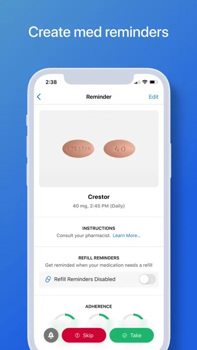 Captures d'écran de WebMD: Symptom Checker