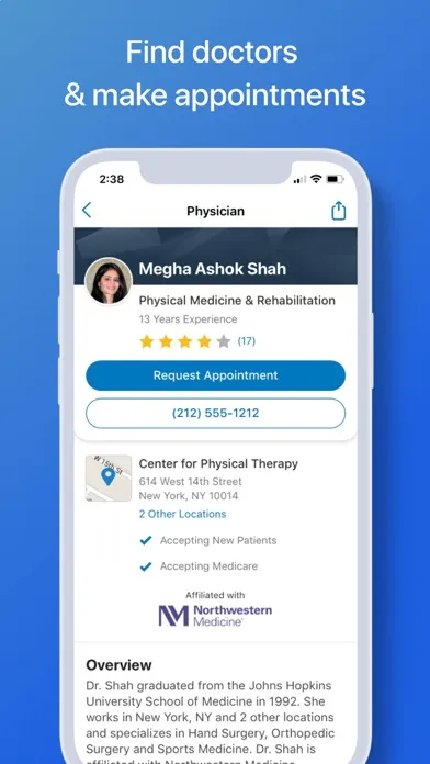 Captures d'écran de WebMD: Symptom Checker