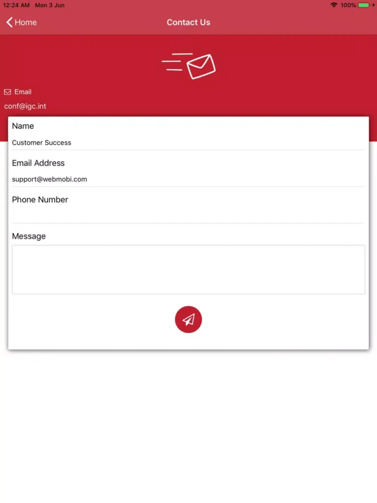 Capturas de tela do IGC Grains Conference 2019 iPad 