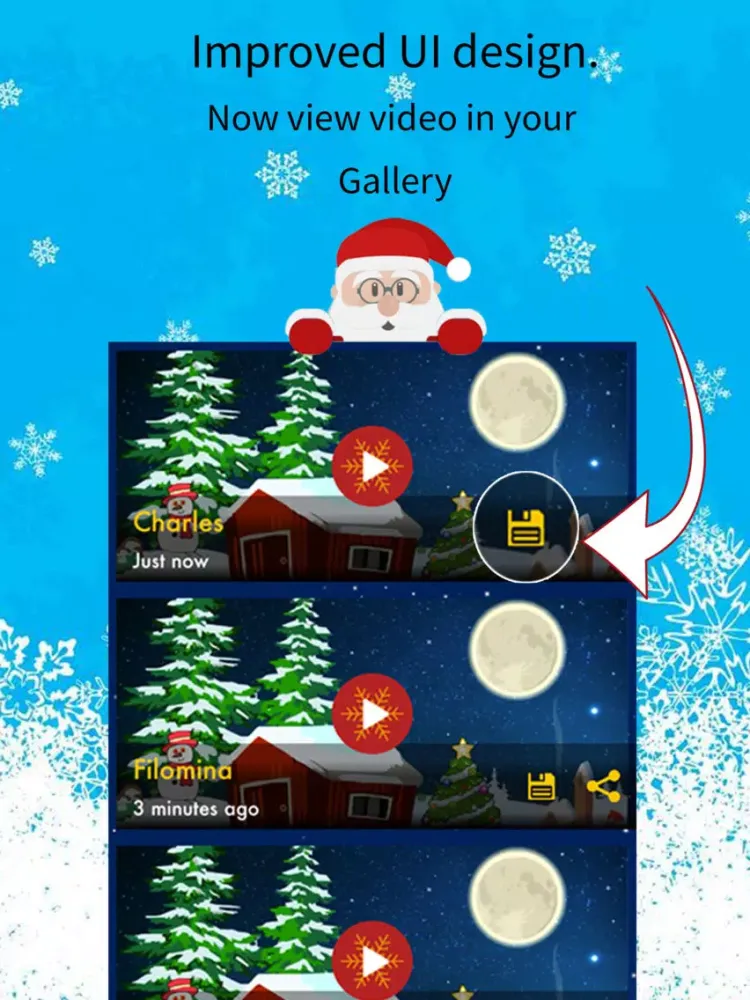 Christmas Greetings Video Card iPad  سکرین شاٹس
