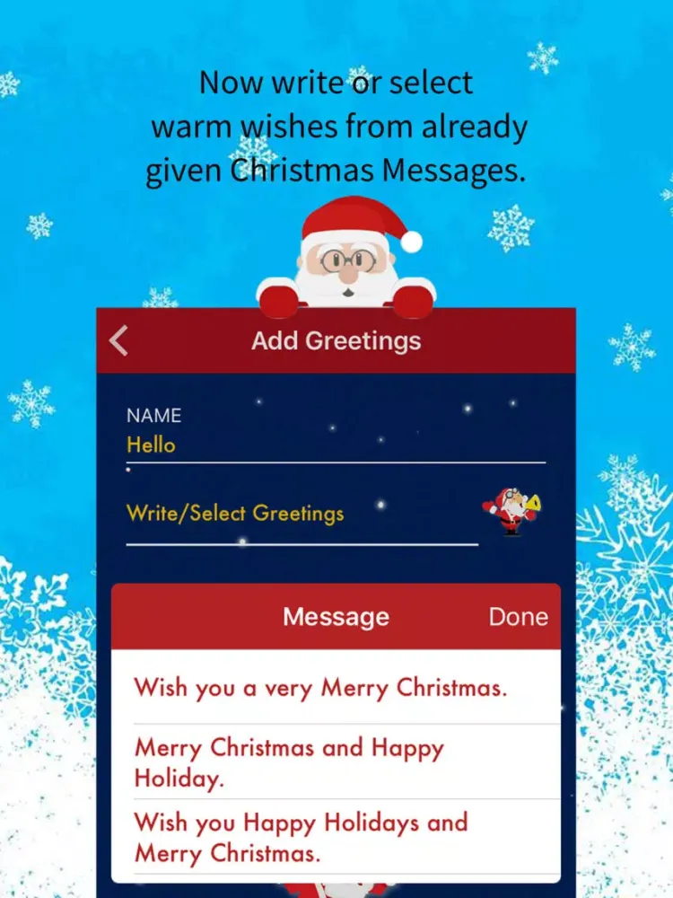 Christmas Greetings Video Card iPad  سکرین شاٹس