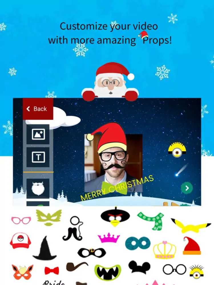 Christmas Greetings Video Card iPad  سکرین شاٹس