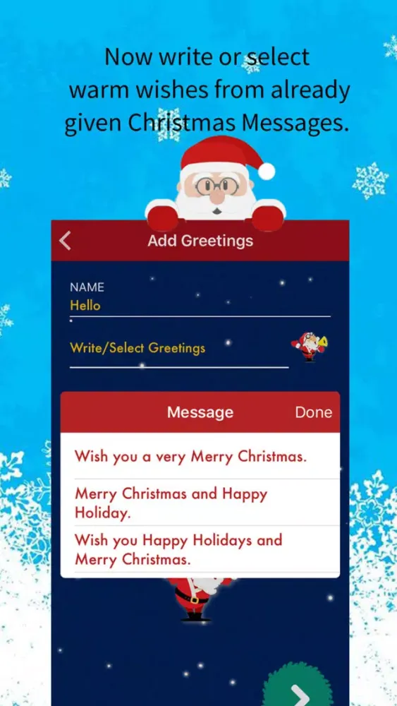 Christmas Greetings Video Card سکرین شاٹس