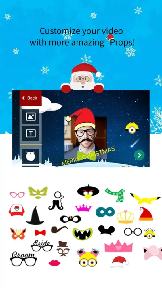 Christmas Greetings Video Card سکرین شاٹس