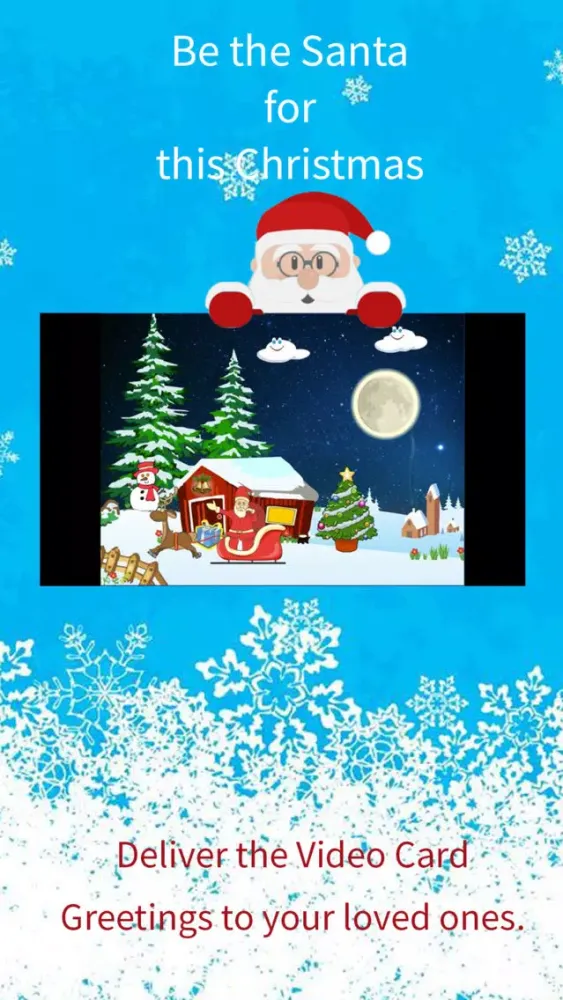 Christmas Greetings Video Card سکرین شاٹس