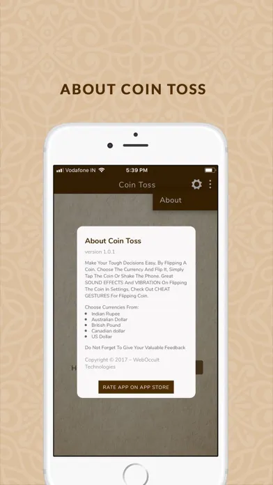 Coin Toss - Simple Coin Flip Screenshots