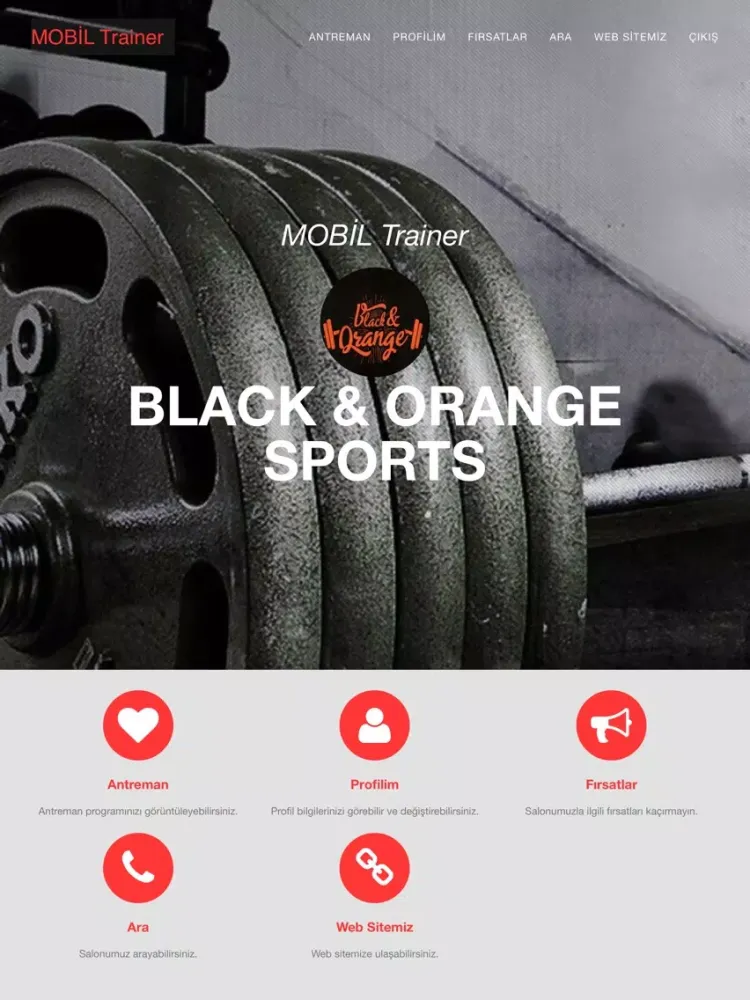 Black & Orange Trainer iPad  Screenshots
