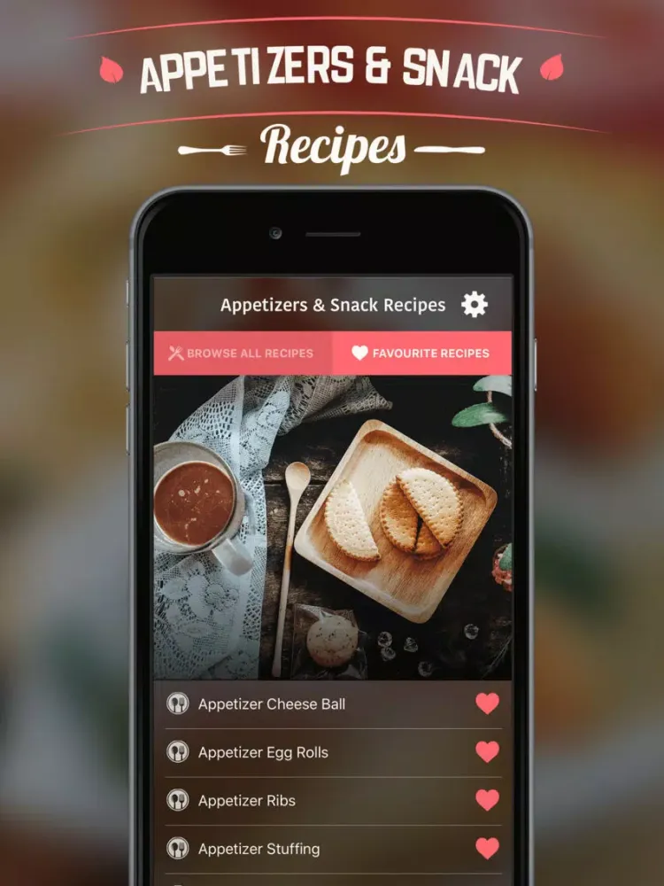 Appetizers & Snack Recipes iPad  Screenshots