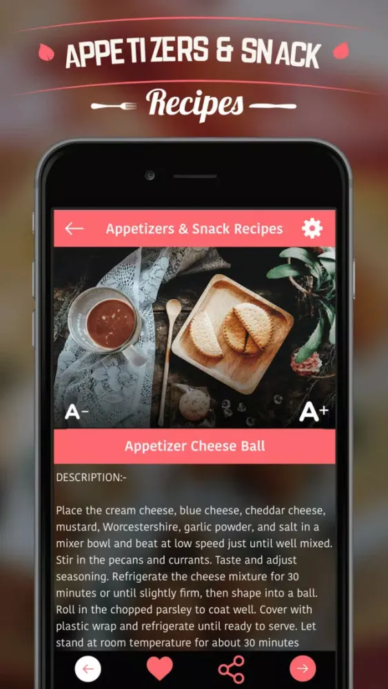 Appetizers & Snack Recipes Screenshots