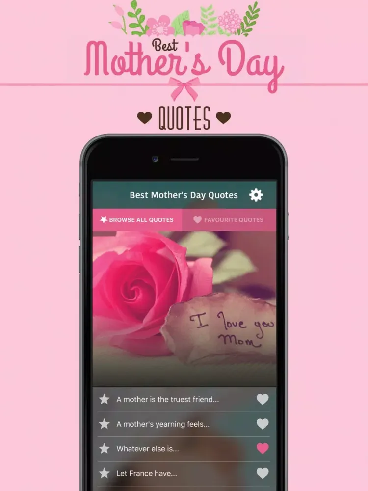 Best Mother's Day Quotes iPad  سکرین شاٹس