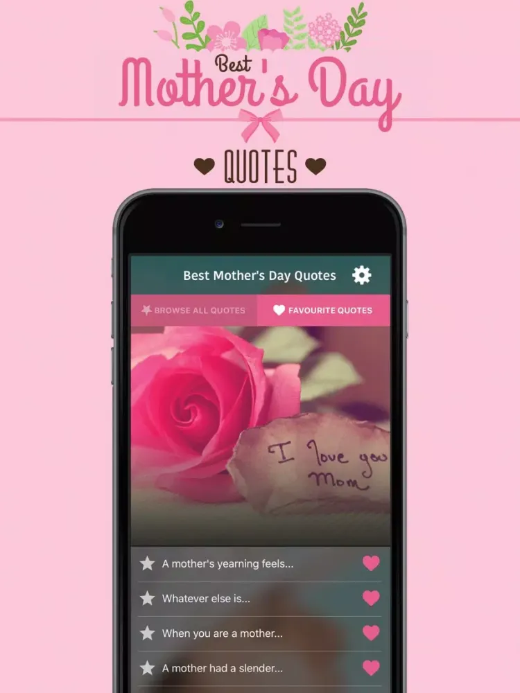 Best Mother's Day Quotes iPad  سکرین شاٹس