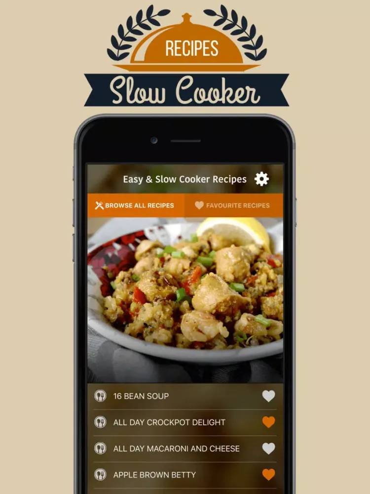 Easy & Slow Cooker Recipes iPad  Screenshots