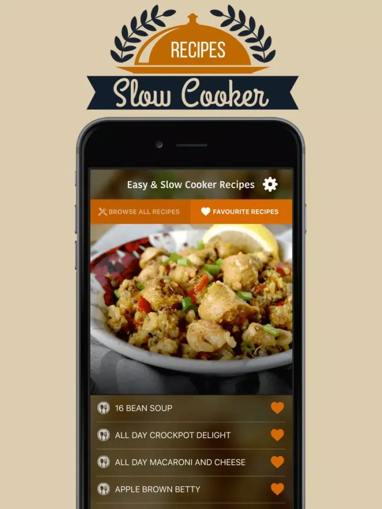Easy & Slow Cooker Recipes iPad  Screenshots